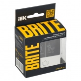 Кнопка звонка с индикацией для отелей ИЭК BRITE 10А белый (ВС10-1-9-БрБ)