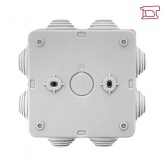 Коробка распаячная EKF для прямого монтажа PROxim КМР-030-031 с крышкой (85х85х40) 8 мембран IP55