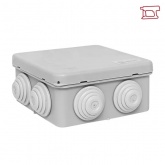 Коробка распаячная EKF для прямого монтажа PROxim КМР-030-031 с крышкой (85х85х40) 8 мембран IP55