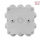 Коробка распаячная EKF для прямого монтажа PROxim КМР-030-014 с крышкой (100х100х50) 10 мембран IP55