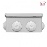 Коробка распаячная EKF для прямого монтажа PROxim КМР-030-014 с крышкой (100х100х50) 10 мембран IP55