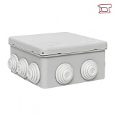 Коробка распаячная EKF для прямого монтажа PROxim КМР-030-014 с крышкой (100х100х50) 10 мембран IP55