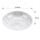 Светильник потолочный светодиодный ЭРА SPB-6-24-4K Pautina 24W 4000K