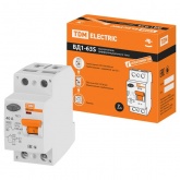 Устройство защитного отключения TDM ВД1-63S 2Р 40А 100мА тип АС селективное