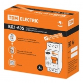 Устройство защитного отключения TDM ВД1-63S 2Р 25А 300мА тип АС селективное