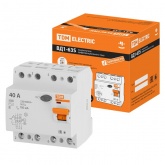 Устройство защитного отключения TDM ВД1-63S 4Р 40А 100мА тип АС селективное