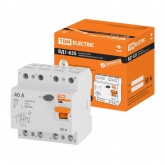 Устройство защитного отключения TDM ВД1-63S 4Р 40А 300мА тип АС селективное