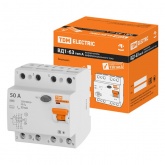 Устройство защитного отключения TDM ВД1-63 4Р 50А 30мА тип А