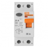 Устройство защитного отключения TDM ВД1-63 2Р 25А 10мА тип А