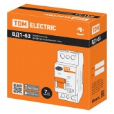 Устройство защитного отключения TDM ВД1-63 2Р 100А 30мА тип АС