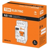 Устройство защитного отключения TDM ВД1-63 2Р 16А 100мА тип АС