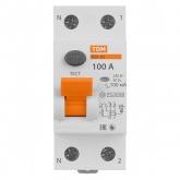 Устройство защитного отключения TDM ВД1-63 2Р 100А 100мА тип АС
