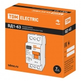 Устройство защитного отключения TDM ВД1-63 2Р 50А 300мА тип АС