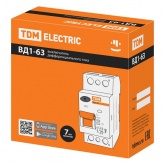 Устройство защитного отключения TDM ВД1-63 2Р 80А 300мА тип АС