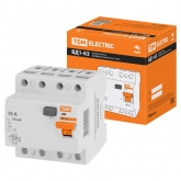 Устройство защитного отключения TDM ВД1-63 4Р 16А 30мА тип АС