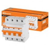 Автоматический выключатель TDM ВА47-29 4Р 6А 4,5кА характеристика D (автомат электрический)