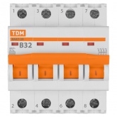Автоматический выключатель TDM ВА47-29 4Р 32А 4,5кА характеристика В (автомат электрический)