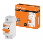 Автоматический выключатель TDM ВА47-100 1Р 100А 10кА характеристика С (автомат электрический)
