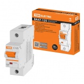 Автоматический выключатель TDM ВА47-125 1Р 125А 15кА характеристика С (автомат электрический)