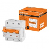 Автоматический выключатель TDM ВА47-125 3Р 125А 15кА характеристика С (автомат электрический)