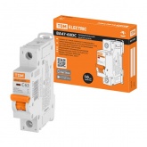 Автоматический выключатель постоянного тока TDM ВА47-60DC 1P 63А 6кА характеристика С 220В (автомат электрический)