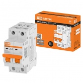 Автоматический выключатель постоянного тока TDM ВА47-60DC 2P 63А 6кА характеристика С 440В (автомат электрический)