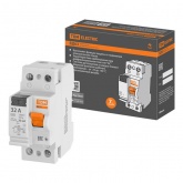 Устройство защитного отключения TDM ВД63 2Р 32А 30мА (электронное) тип АС