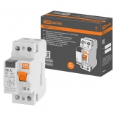 Устройство защитного отключения TDM ВД63 2Р 50А 30мА (электронное) тип АС