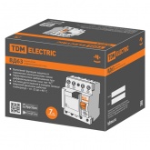 Устройство защитного отключения TDM ВД63 4Р 32А 30мА (электронное) тип АС