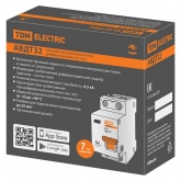 Дифференциальный автомат TDM 1П+Н C16А 10мА тип АС однофазный электронный 4,5кА АВДТ32 (дифавтомат, АВДТ)