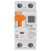 Дифференциальный автомат TDM 1П+Н C32А 30мА тип А однофазный электронный 6кА АВДТ32 (дифавтомат, АВДТ)