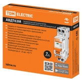 Дифференциальный автомат TDM 1П+Н C32А 100мА тип АС однофазный электронный 4,5кА 1 модуль АВДТ63М (дифавтомат, АВДТ)