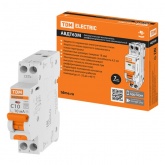 Дифференциальный автомат TDM 1П+Н C10А 10мА тип АС однофазный электронный 4,5кА 1 модуль АВДТ63М (дифавтомат, АВДТ)