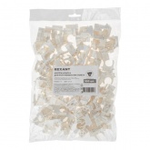 Крепеж-клипса Rexant для труб под монтажный пистолет в п/э d16 [упак.100шт] белая