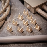 Крепеж-клипса Rexant для труб под монтажный пистолет в п/э d16 [упак.100шт] белая