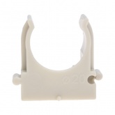 Крепеж-клипса Rexant для труб под монтажный пистолет в п/э d20 [упак.100шт] серая