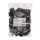 Крепеж-клипса Rexant для труб под монтажный пистолет в п/э d20 [упак.100шт] черная