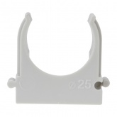 Крепеж-клипса Rexant для труб под монтажный пистолет в п/э d25 [упак.50шт] серая