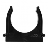 Крепеж-клипса Rexant для труб под монтажный пистолет в п/э d32 [упак.50шт] черная