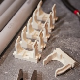 Крепеж-клипса Rexant для труб под монтажный пистолет в п/э d32 [упак.50шт] белая