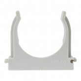 Крепеж-клипса Rexant для труб под монтажный пистолет в п/э d40 [упак.25шт] серая