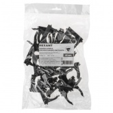 Крепеж-клипса Rexant для труб под монтажный пистолет в п/э d40 [упак.25шт] черная