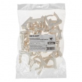 Крепеж-клипса Rexant для труб под монтажный пистолет в п/э d40 [упак.25шт] белая