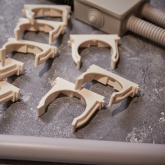 Крепеж-клипса Rexant для труб под монтажный пистолет в п/э d50 [упак.25шт] белая