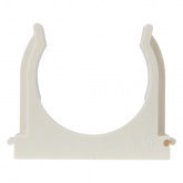 Крепеж-клипса Rexant для труб под монтажный пистолет в п/э d50 [упак.25шт] белая