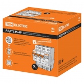 Дифференциальный автомат TDM 4П C63А 100мА тип АС трехфазный электронный 6кА селективный АВДТ63S (дифавтомат, АВДТ)