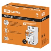 Дифференциальный автомат TDM 2П C50А 100мА тип АС однофазный электронный 6кА селективный АВДТ63S (дифавтомат, АВДТ)
