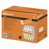 Дифференциальный автомат TDM АД4P 4Р С63А (30-100-300мА) тип АС трехфазный электронный 6кА АД4P (дифавтомат, АВДТ)