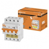 Дифференциальный автомат TDM АД4P 4Р С20А (30-100-300мА) тип АС трехфазный электронный 6кА АД4P (дифавтомат, АВДТ)