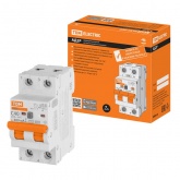 Дифференциальный автомат TDM АД2P 2Р С40А 300мА тип АС однофазный электронный 6кА АД2P (дифавтомат, АВДТ)